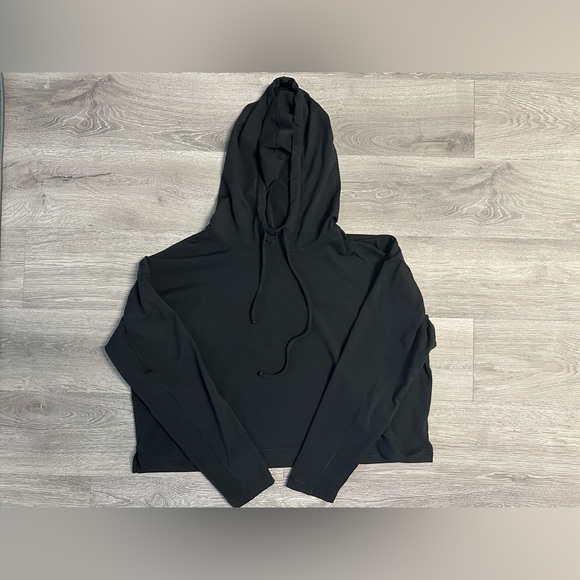 Girlfriend Collective ReSet Hoodie in Black - Picture 3 of 5